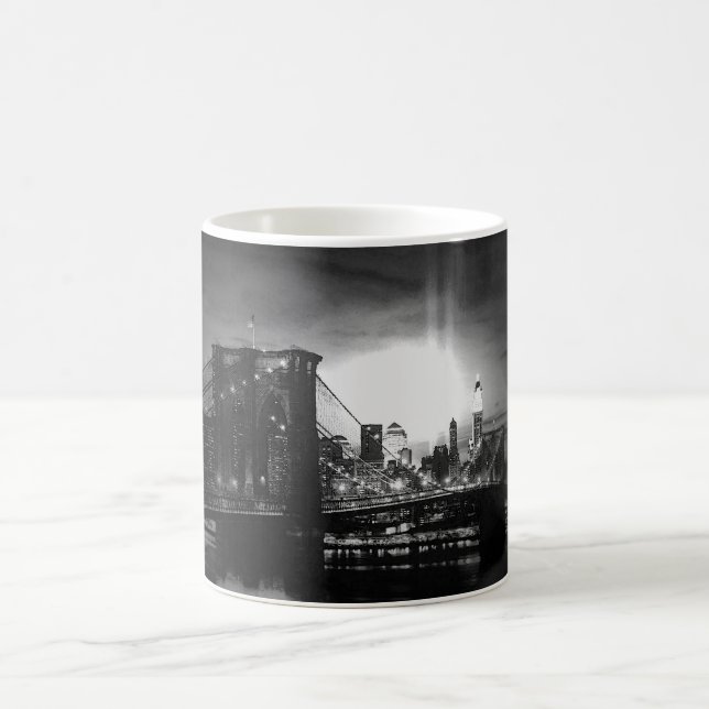 Black & White New York Skyline Coffee Mug (Center)