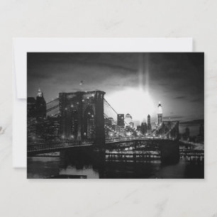 Black & White New York Skyline Invitation