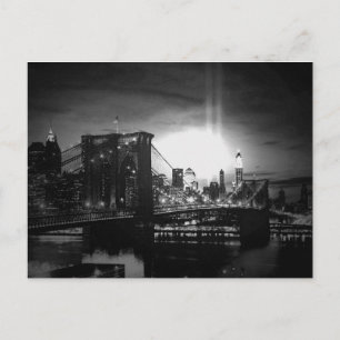 Black & White New York Skyline Postcard