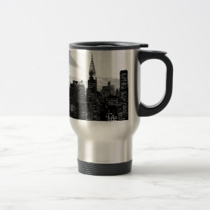 Black & White New York Travel Mug