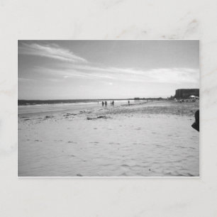 Black & White Old Orchard Beach Postcard