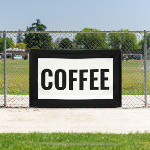 BLACK & WHITE OPEN SIGN