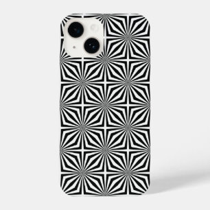 Black & White Optic Pattern iPhone Case