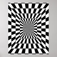 Black & White Optical Illusion 