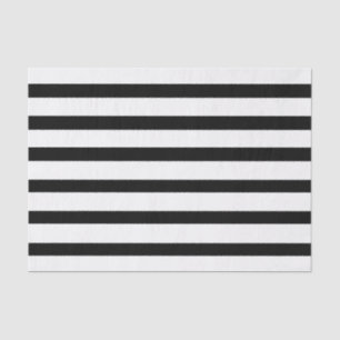 Black & White or Black & Customizable Colour Strip Tissue Paper