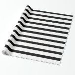 Black & White or Black & Customizable Colour Wrapping Paper<br><div class="desc">Choose your personal colour instead of the white alongside the black stripe. Go into customize and choose your background colour there. If you have a custom colour and don't know how to apply it,  message me for free help. Thanks for stopping by.</div>