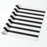 Black & White or Black & Customizable Colour Wrapping Paper<br><div class="desc">Choose your personal colour instead of the white alongside the black stripe. Go into customize and choose your background colour there. If you have a custom colour and don't know how to apply it,  message me for free help. Thanks for stopping by.</div>