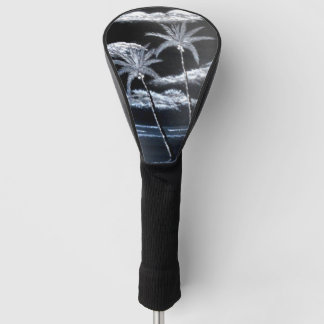 Black & White Palm Trees Golf Head Cover