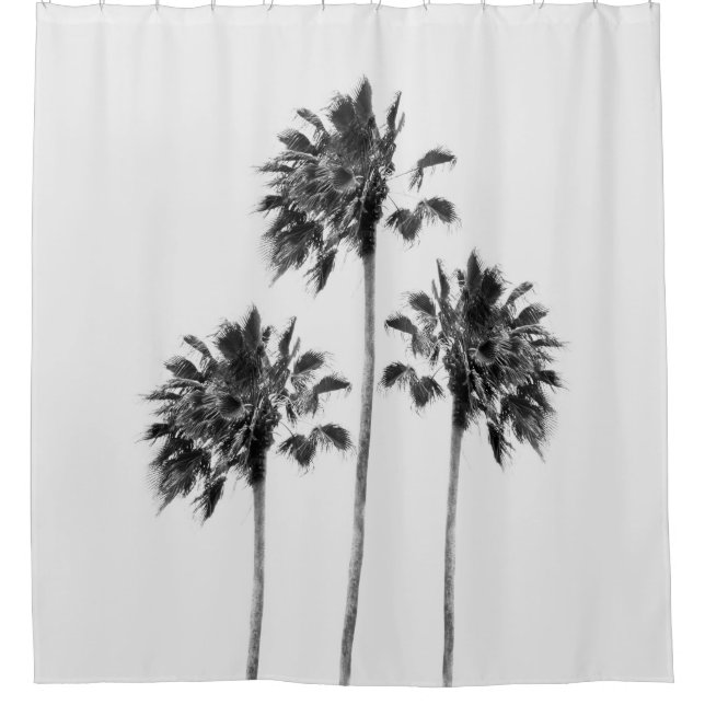 Black & White Palm Trio Finesse #1 #tropical #wall (Front)