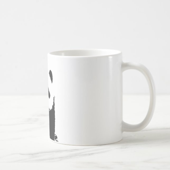 Black & White Panda Coffee Mug (Right)
