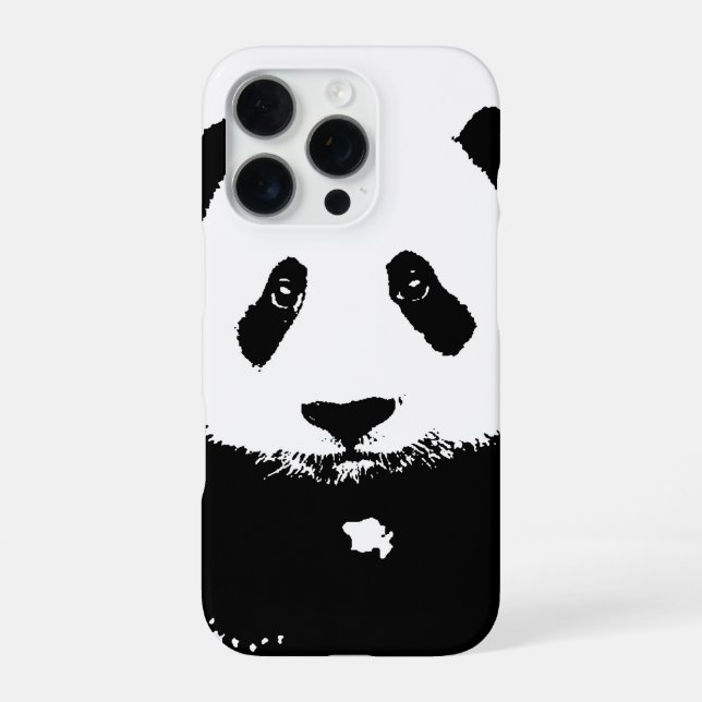 Black & White Panda iPhone Case (Back)