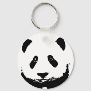 Black & White Panda Key Chains