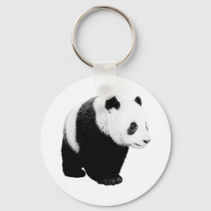Black & White Panda Keychain
