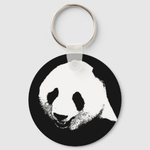 Black & White Panda Keychain