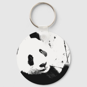Black & White Panda Keychain