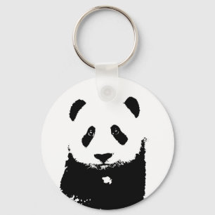 Black & White Panda Keychain