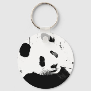 Black & White Panda Keychain