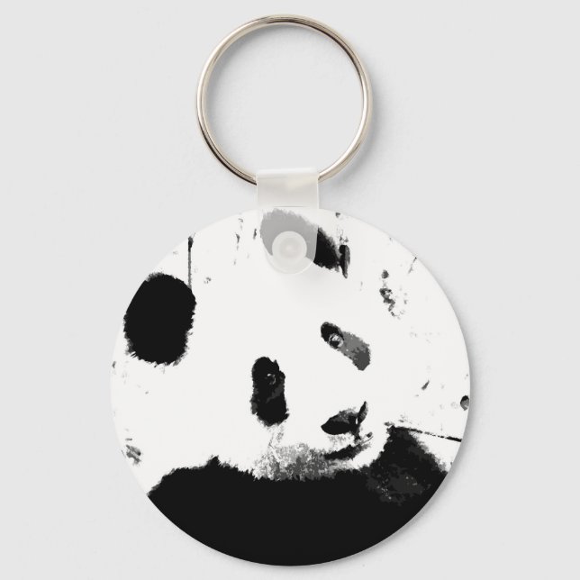 Black & White Panda Keychain (Front)