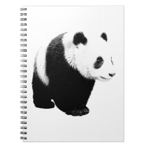 Black & White Panda Notebook