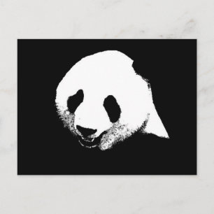 Black & White Panda Postcard