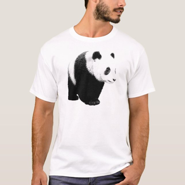 Black & White Panda T-Shirt (Front)