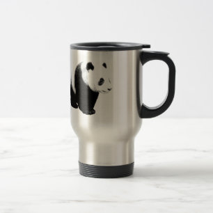 Black & White Panda Travel Mugs