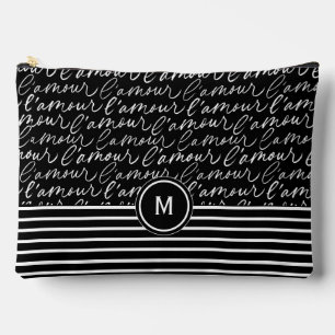 Black & White 'Paris dreaming'  Accessory Pouch