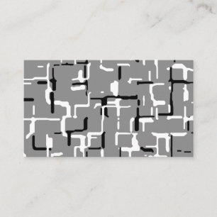 Black White Pattern Business C Card