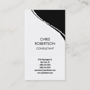 Black White Pattern Business Card