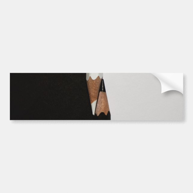 black white pencils bumper sticker (Front)