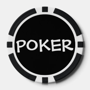 Black & White (Personalize) - Poker Chips