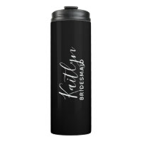 Black & White Personalized Bridesmaid 