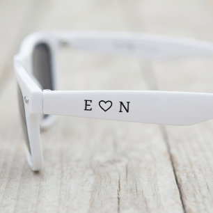 Black White Personalized Sunglasses Party Favours