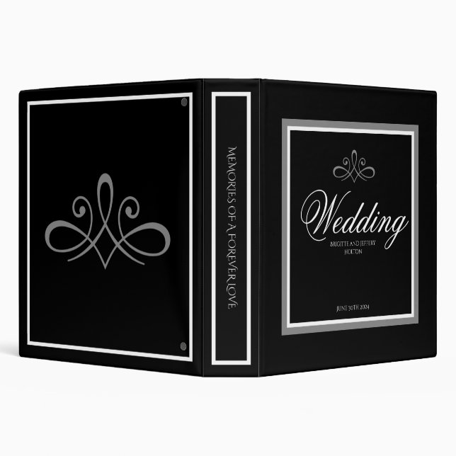 Black & white photo album 3 ring binder (Background)