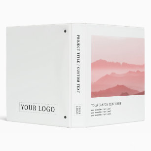 Black & White Photo Business Logo Promotional Binder