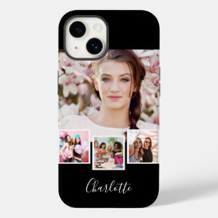 Black white photo collage name Case-Mate iPhone 14 case