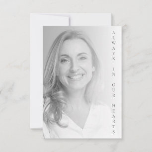 Black & White Photo for Memorial Service