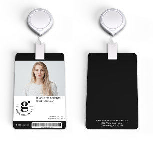 Black & White Photo ID Badge