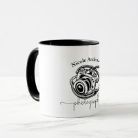 Black White Photography Camera Logo Graphic