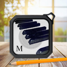 Black White Piano Keys Custom Initials Monogram