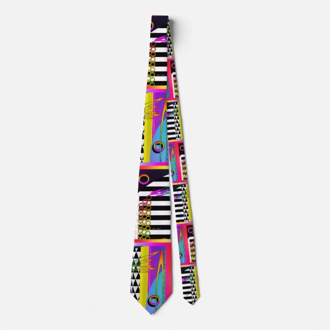 Black White Piano Keys  Tie (Front)