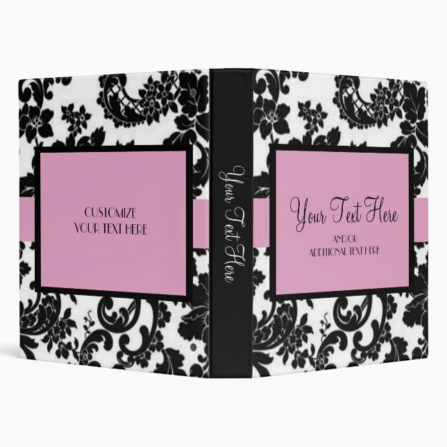 Black & White, Pink Binder (Background)