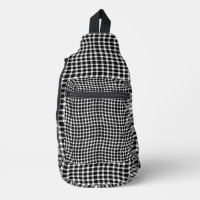 Black White Plaid Chequered Seamless Pattern