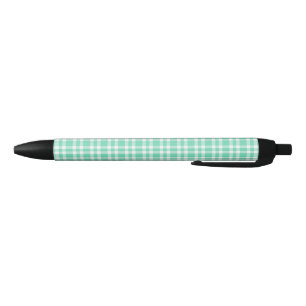 Black White Plaid Pattern Ink Pen