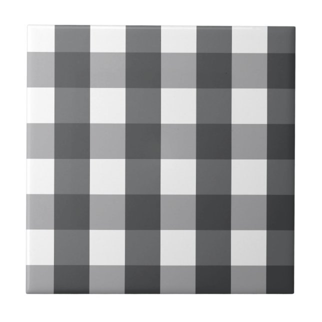 Black & White Plaid Tile (Front)