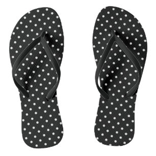 black & white poke dots sandals retro rockabilly