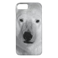 Black & White Polar Bear iPhone 7 Case