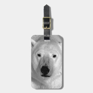 Black & White Polar Bear Luggage Tags