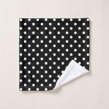 Black & White Polka Dot Modern Abstract Pattern