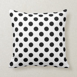 Black & White Polka Dot Pillow
